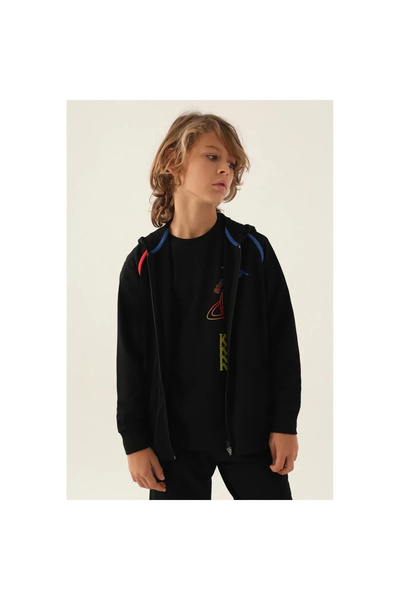 Kappa ΦΟΥΤΕΡ ΑΝΔΡΙΚΟ ΠΑΙΔΙΚΟ ΜΕ ΦΟΥΡΚΟΦΑΝΟ ΦΟΥΡΚΟ - ΜΑΥΡΟ