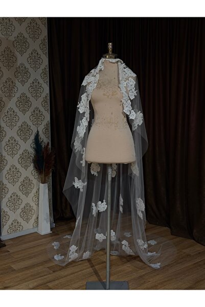 MODA Gelin Duvağı- Gelinlik Duvağı- Çiçekli Gelin Duvağı 2,5 metre