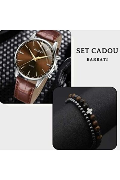 Gaiety Men's watch and bracelet set