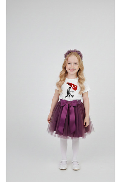 NACAR STORE Girl's April 23 October 29 Performance Outfit Costume Printed Sho...