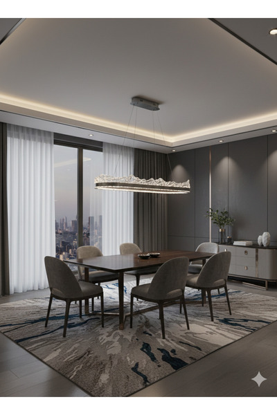 LİGHT HOUSE Modern Sarkıt Yemek Masası Avize