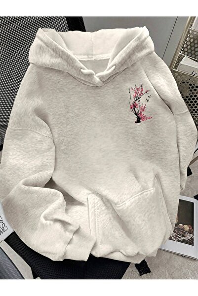 FATOOM STILE Unisex Sweatshirt Kapşonlu Kalın Kumaş Baskılı.