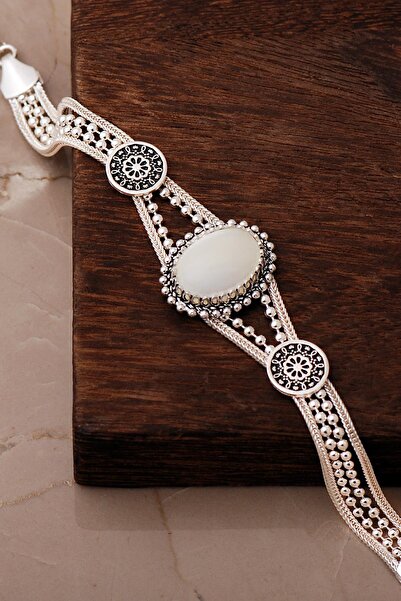 Sümer Telkari 3 Farklı Doğal Taş Seçenekli Anadolu Motifli Midyat Hasırı 925 ...