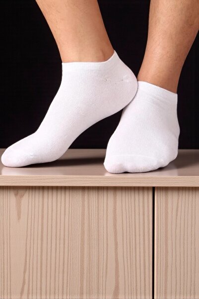 Socks Stores 10 Çift Pamuklu Siyah/Beyaz Patik Çorap – Erkek & Kadın Bilek Boy Kısa Çorap Seti