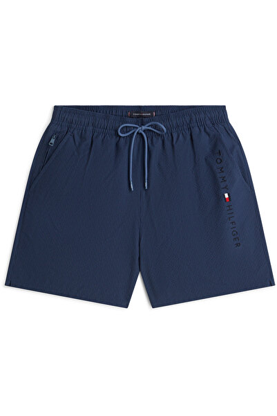 Tommy Hilfiger Medium Drawstring Ithaca Zip Men's Blue Swim Shorts