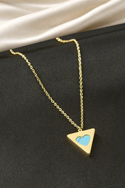 Bijuteri Net Triangle Steel Pendant