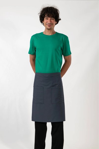 ETİFA Abant Model Kitchen Apron Stain Resistant Professional Cook and Chef Apron Anthracite
