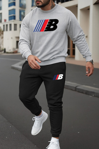 Flaubert Men's Printed Gd Oversized Sweatshirt - Sweatpants 2-Piece Set