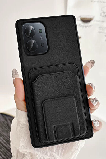 Nezih Case Redmi 15C Compatible Leather-Look Stylish Soft Case with Card Comp...