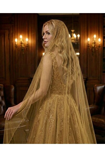 Magic Tiara Şeritli Sade Gelin Duvağı – Zarafetin Simgesi