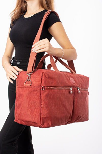 KIRASE Unisex Large Clinker Fabric Waterproof Long Strap Travel and Sports Ba...