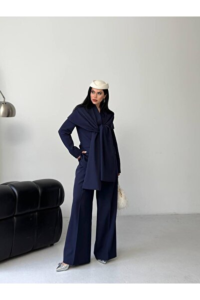 Ekim Store Shawl Detailed Design Jacket Trousers Double Blazer Suit