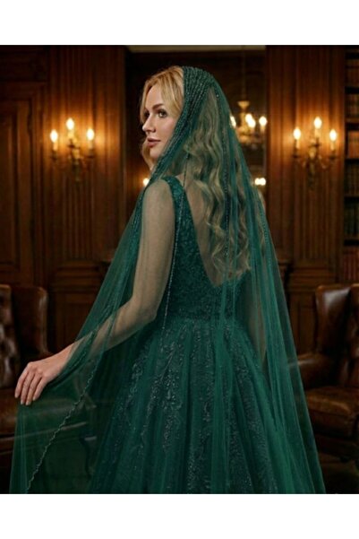 Magic Tiara Şeritli Sade Gelin Duvağı – Zarafetin Simgesi