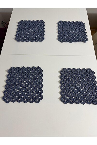 EBRULİ İLMEKLER El örgüsü Amerikan servis takımı (4 parça)