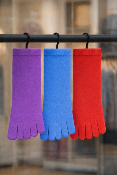 BY BNN Washable Perfumed 3-Pack Toe Socks