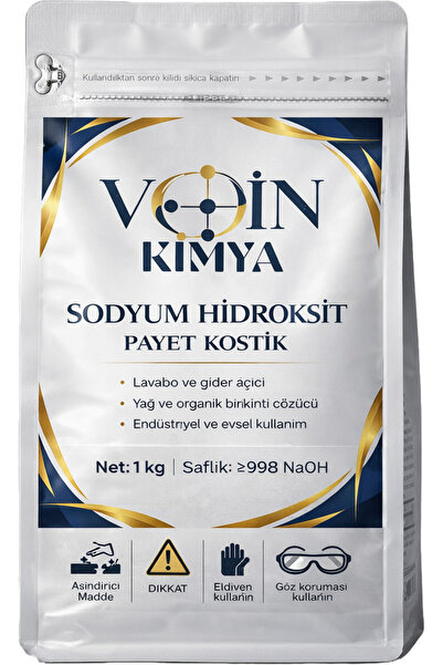 VOLIN Lavabo Açıcı Pul Kostik 1 kg Tıkalı Giderler İçin En İyi Çözüm