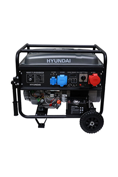 Hyundai HHY12000ED Dual Power Jeneratör 10 kW 220V/380V Marşlı 27L Bakır Sargı