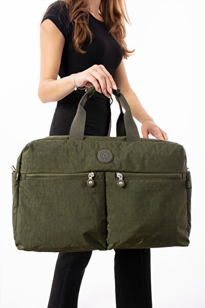 KIRASE Unisex Large Clinker Fabric Waterproof Long Strap Travel and Sports Ba...