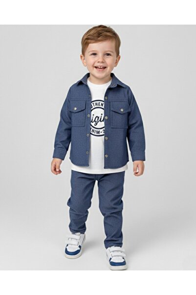 Egelite Момчешки комплект от 3 части за сезон 2-3-4-5 години Елегантен празни...