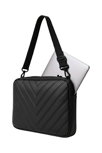 NS reliable Notebook Laptop MacBook Bag Faux Leather 15.6 Inch - 800-Solid Li...