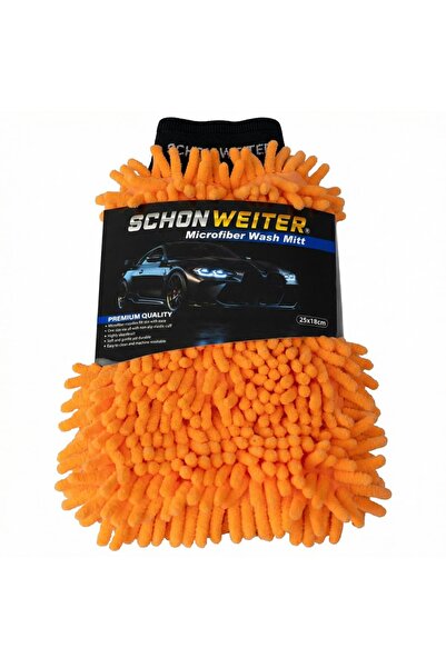 SCHON WEITER Mikrofiber çift taraflı Oto Yıkama Eldiveni – Çizmez | Yüksek Kö...