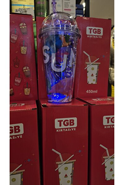 BARDAKÇI Işıklı pipetli bardak