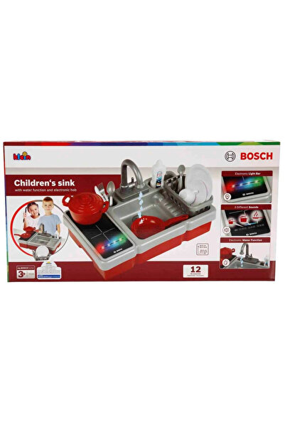 FELİTE Evcilik ve Mutfak Setleri sunman Bocsh Lisanslı Led Mutfak Ocak Su Aka...