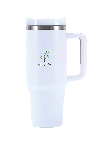 unkown Thermal Tumbler - Stainless Steel , with Handle & Lid - 40 oz