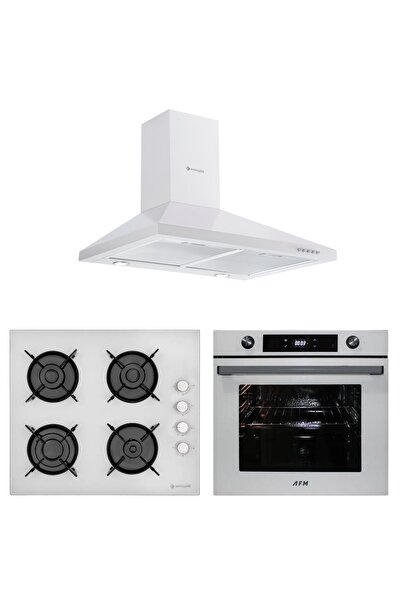 Eminçelik ve AFM Tech Marka / Empol Beyaz Turbolu Ankastre Set (FM7701 + 1222...