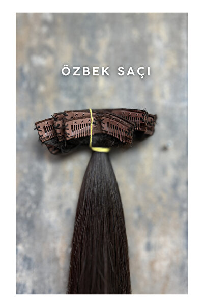 HalitCan HairKing شعر أوزبكي كامل بطول 70 سم، 6 قطع، 100 جرام، 100% شعر بشري ...