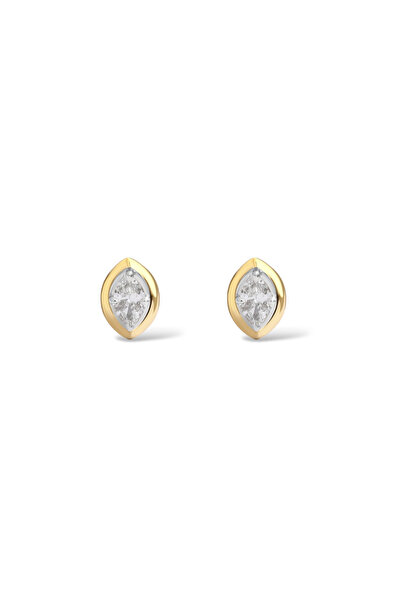 neslyaccessories Minimal marquise cut stone earrings