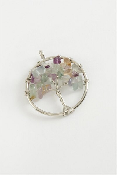 ZERO LAND Storozal Agate Natural Stone Pendant (141516) - Green