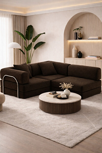 Mat Nera Serisi 180x180 L Koltuk Modern ve Şık -Pratik Yer Yatağı Koltuk Kane...