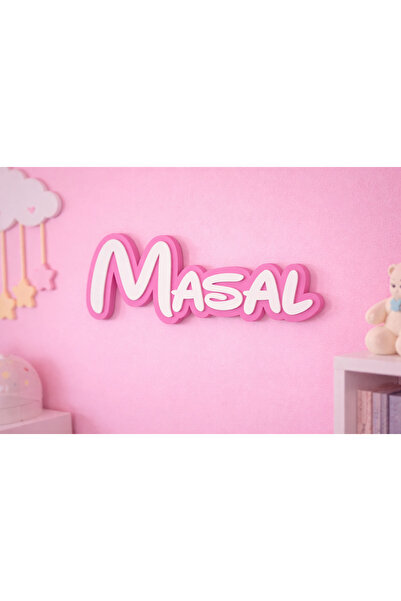 Kal Studio Kişiye Özel 3D Kapı-Duvar İsimlik-Çocuk Odası Duvar Dekoru