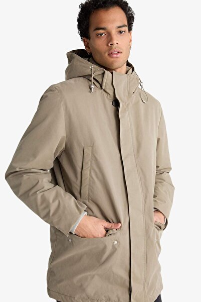 DeFacto Waterproof Hooded Lined Coat F5677Ax25Wn