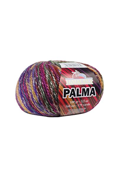 Himalaya Palma 237-03 Fuchsia Yellow Green