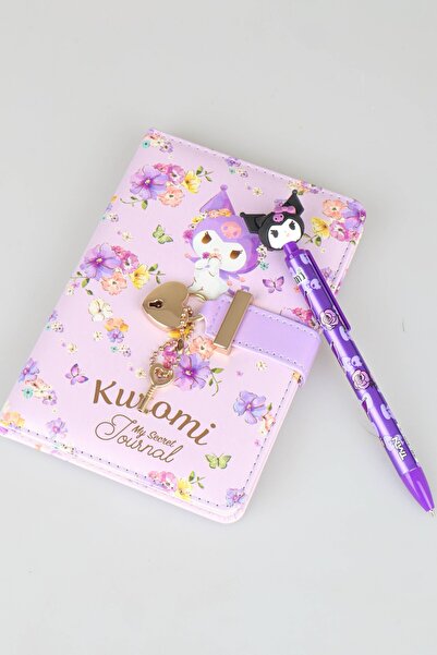 kuromi Secret Garden Edition A6 Lockable Memobook with Dekomus License & 3D F...