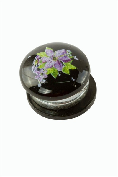 ZERO LAND STOROZAL Κασκόλ-Μαγνήτης με σχέδιο λουλουδιών 1 τεμάχιο (141000) - Μωβ