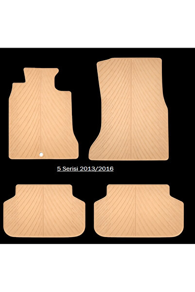 Bmw Genel Bmw 5 Serisi Bej Renk F10 2013-2016 Arası uyumlu Orijinal Kauçuk Pa...