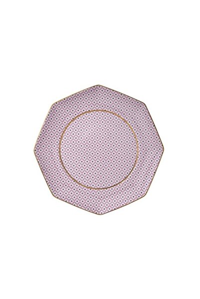 tea delight Regency Damask - Breakfast Plate 21 cm Pink