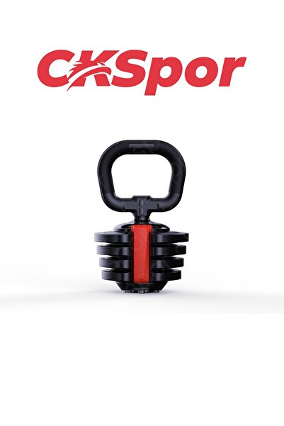 CKSpor 3’ü 1 Arada Ayarlanabilir Ağırlık Seti 18 Kg Dambıl Halter ve Kettlebell Fonksiyonlu Profesyonel Fit