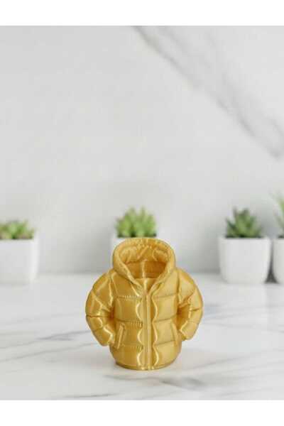 Yakamoz 3d Golden Color Inflatable Pen Holder with a Look of a Coat Jacket