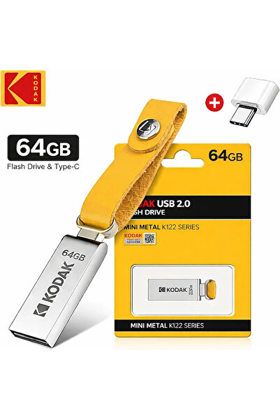 Kodak ذاكرة يو إس بي معدنية 64 جيجابايت 2.0 (K122)