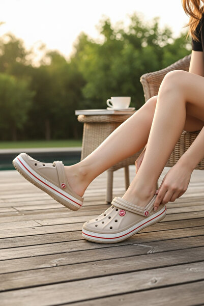 Moda fiesta Beige Cross Slippers – Orthopedic, Non-Slip Sole, Daily Home & Ga...