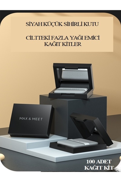 Arzu Güzel Cosmetics 100 Adet Aynalı Kutuda Akneli Sivilceli Yağlı ve Tüm Cil...