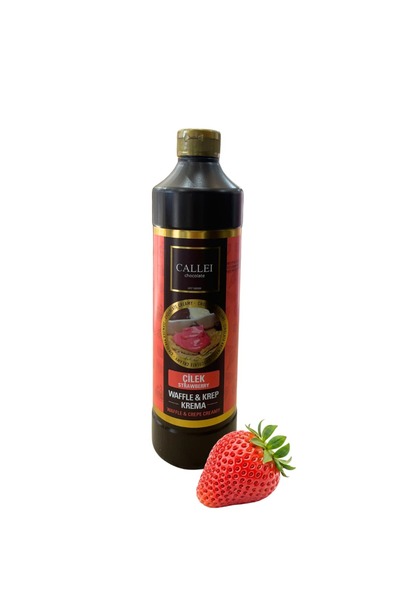Callei Şişe Waffle Sos 1 KG Çilek