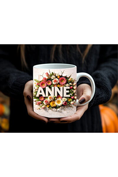 Evion Mother's Day & Love Themed Mug |   Floral Patterned Love Mother Cup