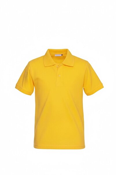 Bonnie Clyde Unisex Παιδικό Μπλουζάκι με Κοντό Μανίκι και Γιακά Πόλο σε Κίτρι...