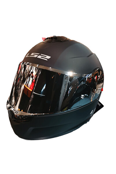 LS2 STROBE 2 MAT SİYAH KASK GRİ VİZÖRLÜ