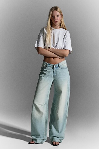 Bershka Slouchy düşük bel jean